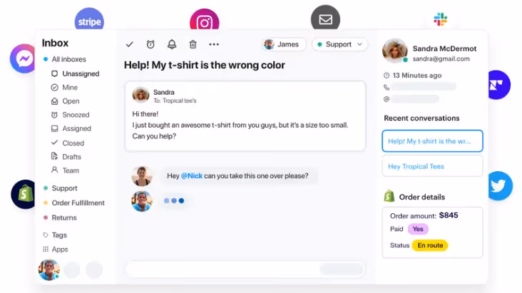 Groove help desk shared inbox, the product now rebranded as Helply
