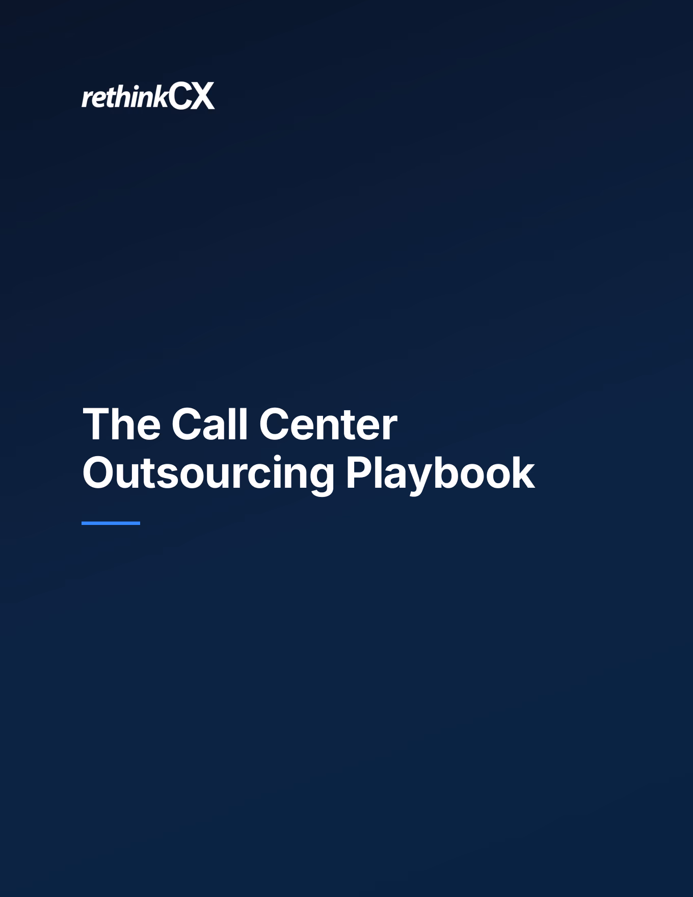 The Call Center Outsourcing Playbook ebook cover